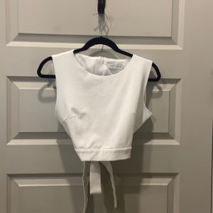 White Crop Top
